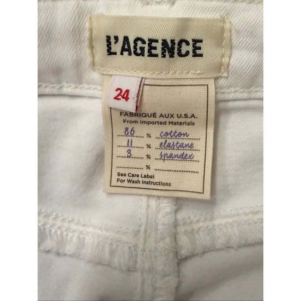 L'AGENCE Josie High Rise Skinny Split Side Hem Jeans - Picture 6 of 7
